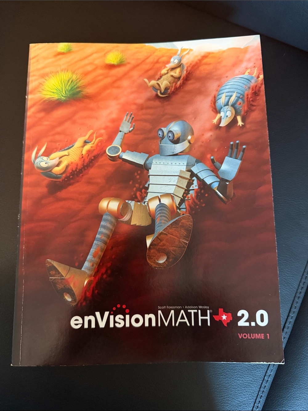 USEd-enVisionMATH 2.0 Volume 1 Textbook - Red & Orange Cover